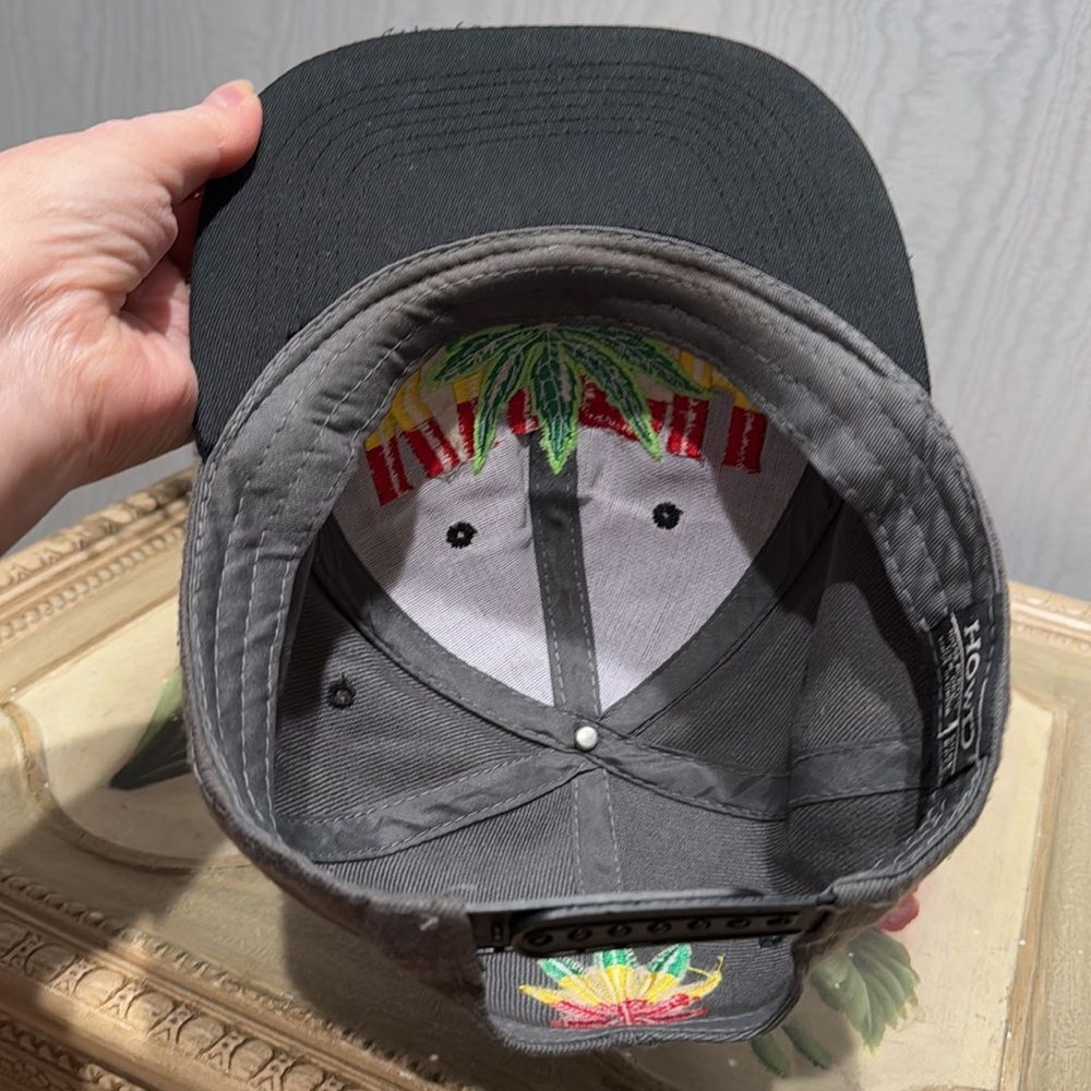 HowD Jamaican KUSH Marijuana Leaf Front Back Embroidery Snapback Cap Hat Unisex - Picture 11 of 15
